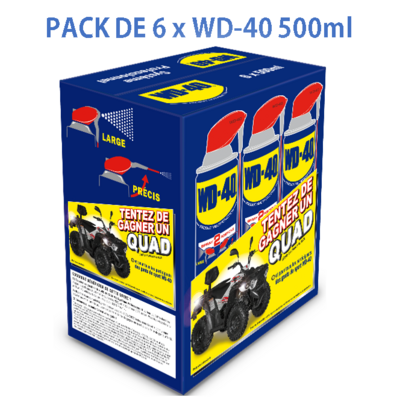 Produit Multifonction WD-40 Système Professionnel 500 ml - Lot de 6 - 33034/EU - WD-40 COMPANY