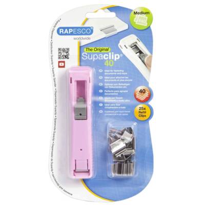 Pince distributeur de clips "Supaclip", rose