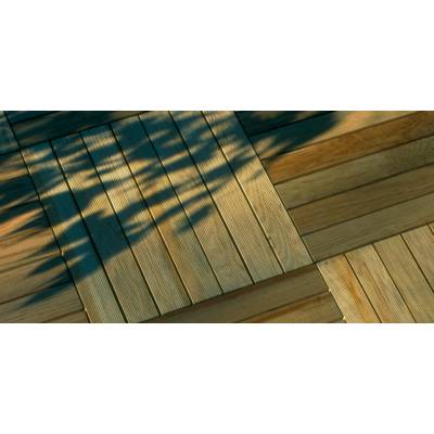 Dalle caillebotis Pin Maritime sans noeud - 50x50cm ép.44mm - Gedimat