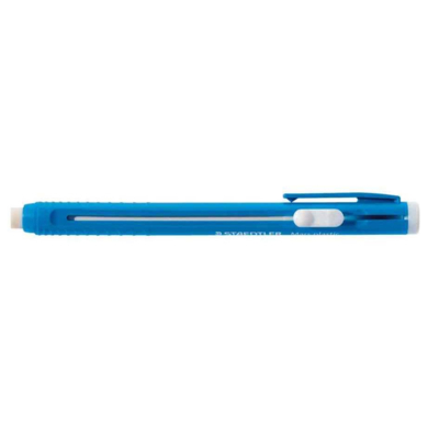 Stylo-gomme Mars Plastic rechargeable, bleu