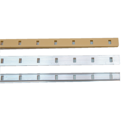 Crémaillère aluminium à encastrer 1337 VACHETTE - Anodisé argent - L.2 m - 0290254 - BEZAULT SAS