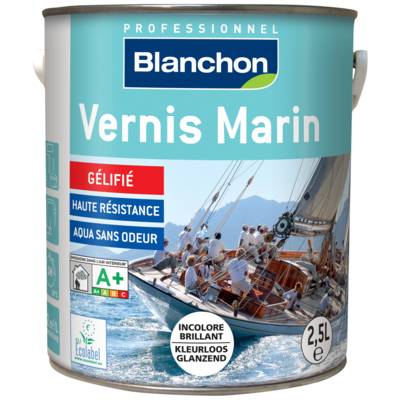 Vernis marin incolore brillant - Gedimat - BLANCHON