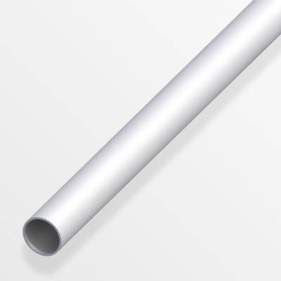 Tube rond en aluminium anodisé argent long.1m diam.6mm - Gedimat - ALFER ALUMINIUM