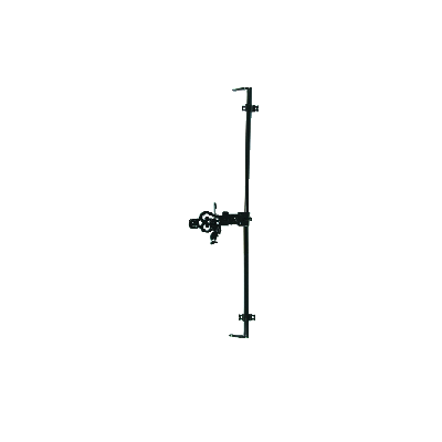 Espagnolette de volet HNS L.2500 mm TORBEL Lacet Poignée feuille Crochet droit - 0205274 - TORBEL INDUSTRIE