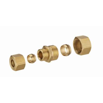 Jonction laiton bicone réduite pour tube cuivre NOYON & THIEBAULT - Ø 14 mm et tube cuivre 12 mm - 415-1412L1 - Maxoutil
