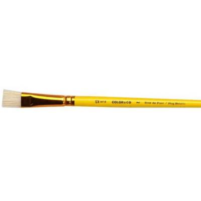 Pinceau brosse plate en soie de porc n°12