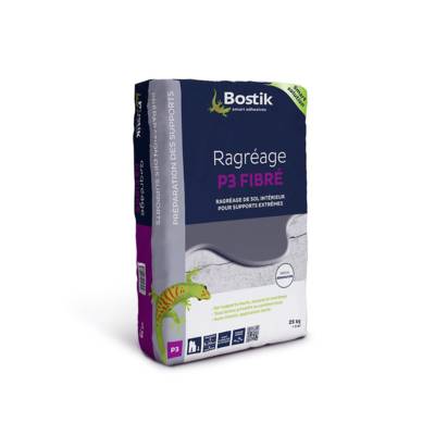 Enduit de sol ragréage P3 FIBRE - sac papier de 25kg - Gedimat - BOSTIK