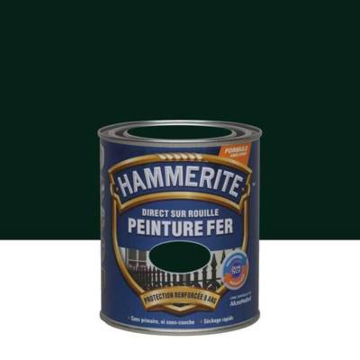 Peinture fer HAMMERITE brillant vert forêt - Gedimat