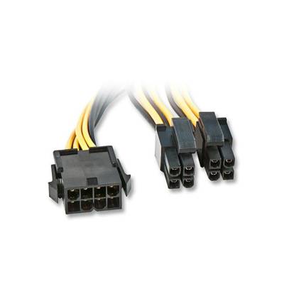 Rallonge d'alimentation EPS12V / eATX/BTX 12V   8 pins, 0.4m