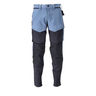 Pantalon de travail avec poches genouillères MASCOT Customized - 22379-311/2-Bleu gris/marine-45-76