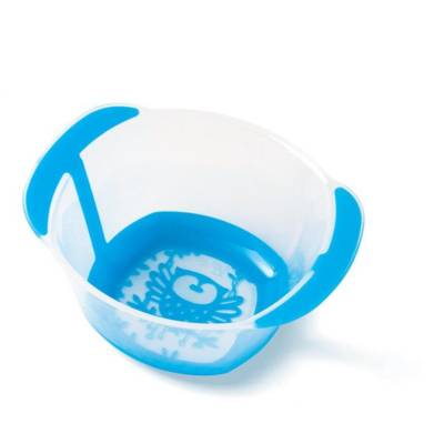 Bol micro-onde transparent avec bordure opaque par lot de 12