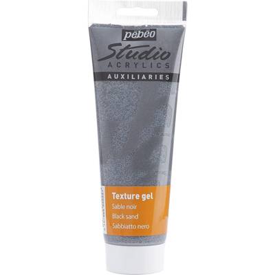 Tube 250ml Studio Acrylics Gel Struture Sable Noir - PÉBÉO