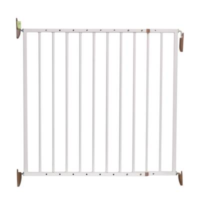 Barrière de protection VICTORIA pour enfants métal blanc - l.64 à 113 cm - Gedimat