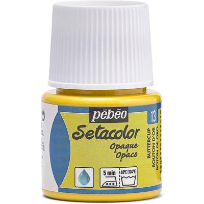 Flacon 45ml Peinture Textile Setacolor Opaque Bouton d'or - PÉBÉO