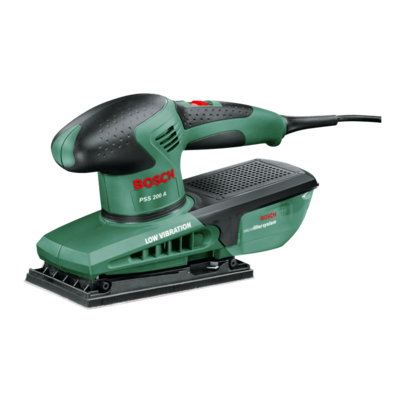 Ponceuse vibrante BOSCH PSS 200 A - 200 W 92X182 mm - 0603340000 - BOSCH Vert