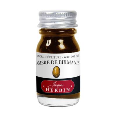 Flacon Encre d'écriture et de dessin 10ml ambre de Birmanie - HERBIN