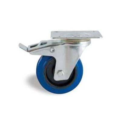 Roulette AVL pivotante avec frein platine D.100 - 527842O - Maxoutil
