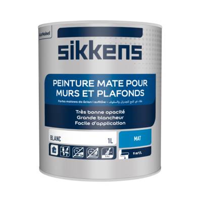 Peinture murs et plafonds MATE blanc mat - Gedimat - SIKKENS ARTISANS