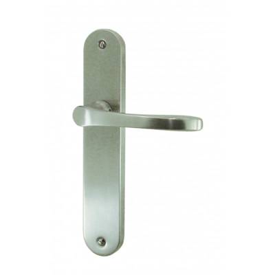 Ensemble sur plaque TETRA inox mat sans trou 195mm - Gedimat - DT 2000