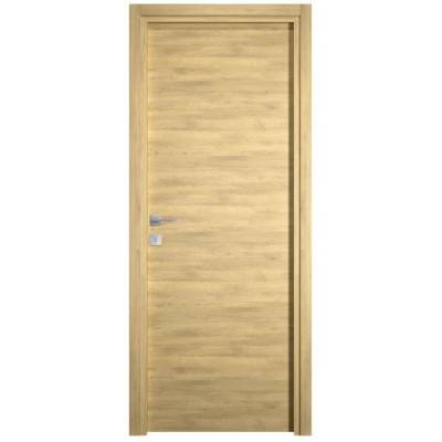 Bloc-porte pleine BERING décor chêne naturel Hui.72 à 100 mm - 204 x 83 cm - Gedimat - SOGAL