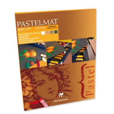 Bloc Pastelmat 360g 30x40 couleurs assorties foncées 12 feuilles