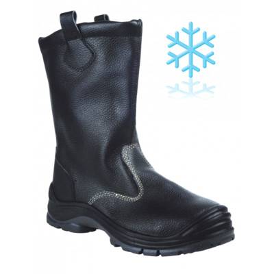 Botte fourrée SINGER Cuir noir S3 SRC - Taille 47 - BREME - SINGER FRERES