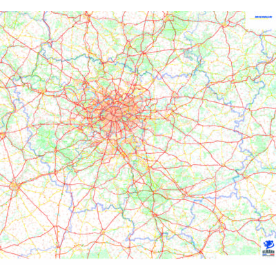Carte: Ile de France Michelin souple