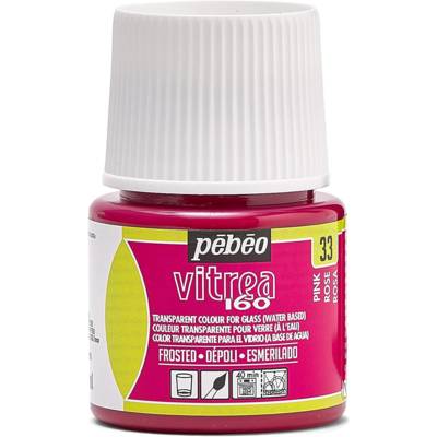 Flacon 45ml Peinture Acrylique Vitréa V160 Rose - PÉBÉO