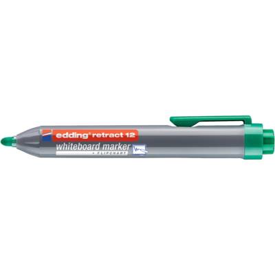 Marqueur Tableau Blancs Retract 12 Rétractable Vert Pointe Ronde 1,5-3 mm - EDDING