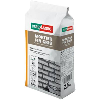Mortier à maçonner FIN gris - Gedimat - PAREXLANKO