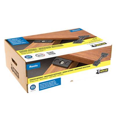Kit de fixations invisibles ROOTS bois tropicaux et bois modifiés - 6m² - Gedimat - NÖVLEK