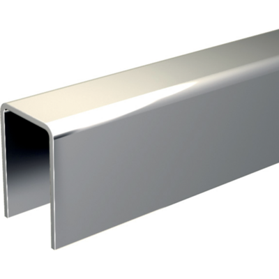 Profil u 25x18 en aluminium en longueurde 2m pour guidage volets coulissants 1109a/200 - MANTION SAS