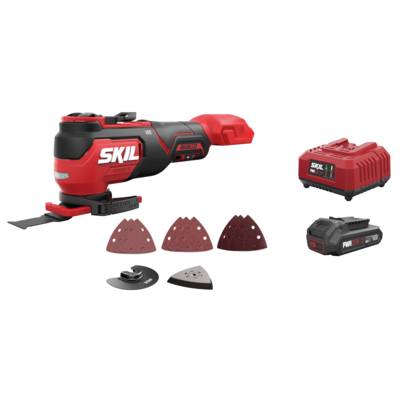 Outil multifonction sans fil SKIL 3622 + Pack Batterie 2,0Ah + Chargeur 2,4A PWRCORE20 20V Max Li Carton offert - Gedimat