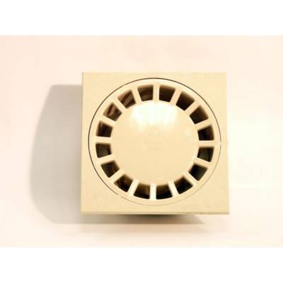 Siphon de cour PVC à emboiture incorporée sable - mâle D50 femelle 40/63 - Gedimat