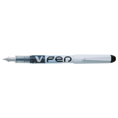 Stylo Plume Jetable V-Pen Effaçable pointe moyenne Noir - PILOT