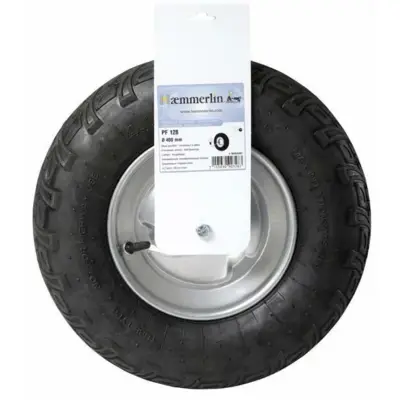 Roue gonflée confort plus PF 128 avec bande d'accrochage HAEMMERLIN - 309032801