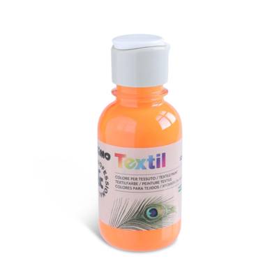 Flacon 125ml Peinture textile Fluo Bouchon Flux Control orange 250 - PRIMO