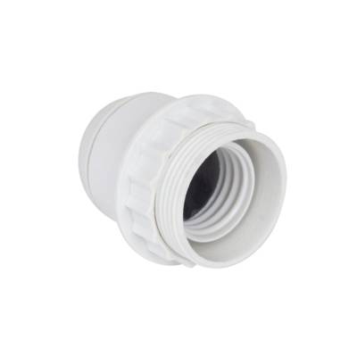 Douille E27 chemise 1/2 filetée avec bague blanc 58mm - Gedimat - DEBFLEX