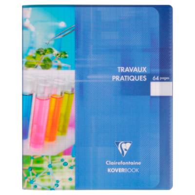 Cahier Travaux Pratique Koverbook Piqué Polypro 17x22 cm 64p séyès-uni coloris Aléatoire - CLAIREFONTAINE