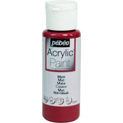 Flacon 59ml Peinture Acrylique ACRYLIC PAINT MAT Prune - PÉBÉO