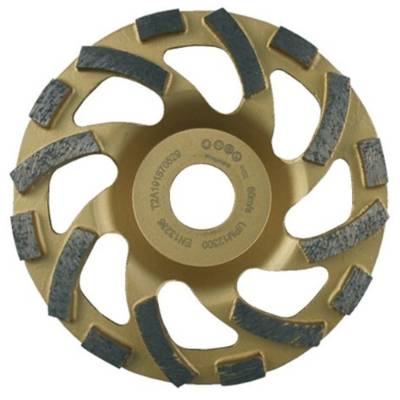 Plateau diamanté à segments virgules H6,5 - 125x22.23mm - Gedimat - LEMAN