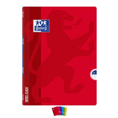 Cahier OPENFLEX agrafé 24x32cm 140 pages grands carreaux 90g coloris aléatoire