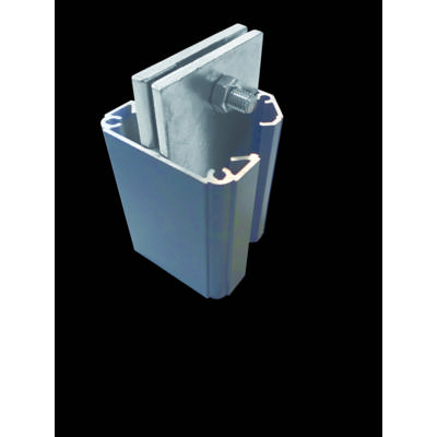 Platine invisible alu pour poteau de clôture - 70 x 70 mm - Gedimat