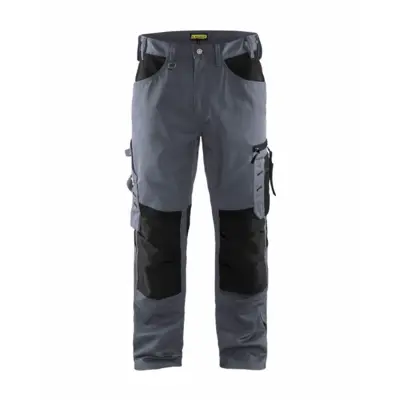 Pantalon artisan BLAKLADER Sans poches flottantes T.40 - GRIS CLAIR/NOIR - 155618609499-40 - BLAKLADER WORKWEAR