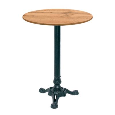 Mange-debout pied noir Ø60cm chene armor - intérieur - RestooTab