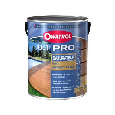 Saturateur bois exotique D1 PRO incolore - Gedimat - OWATROL PRO