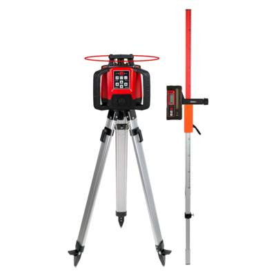 Set Laser de construction rotatif horizontal Levelfix 550HV + Trépied 1,8 m + Mire incluse - NETIM - 554511 - Maxoutil
