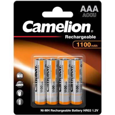 Camelion - 4 piles rechargeables ( accus ) AAA / LR3 NiMH 1100mAh