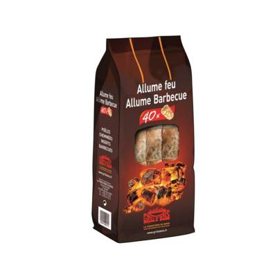Allume feu naturel - paquet de 40 pièces - Gedimat