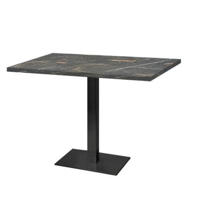 Table pied noir 120x70cm mabre samas - intérieur - RestooTab